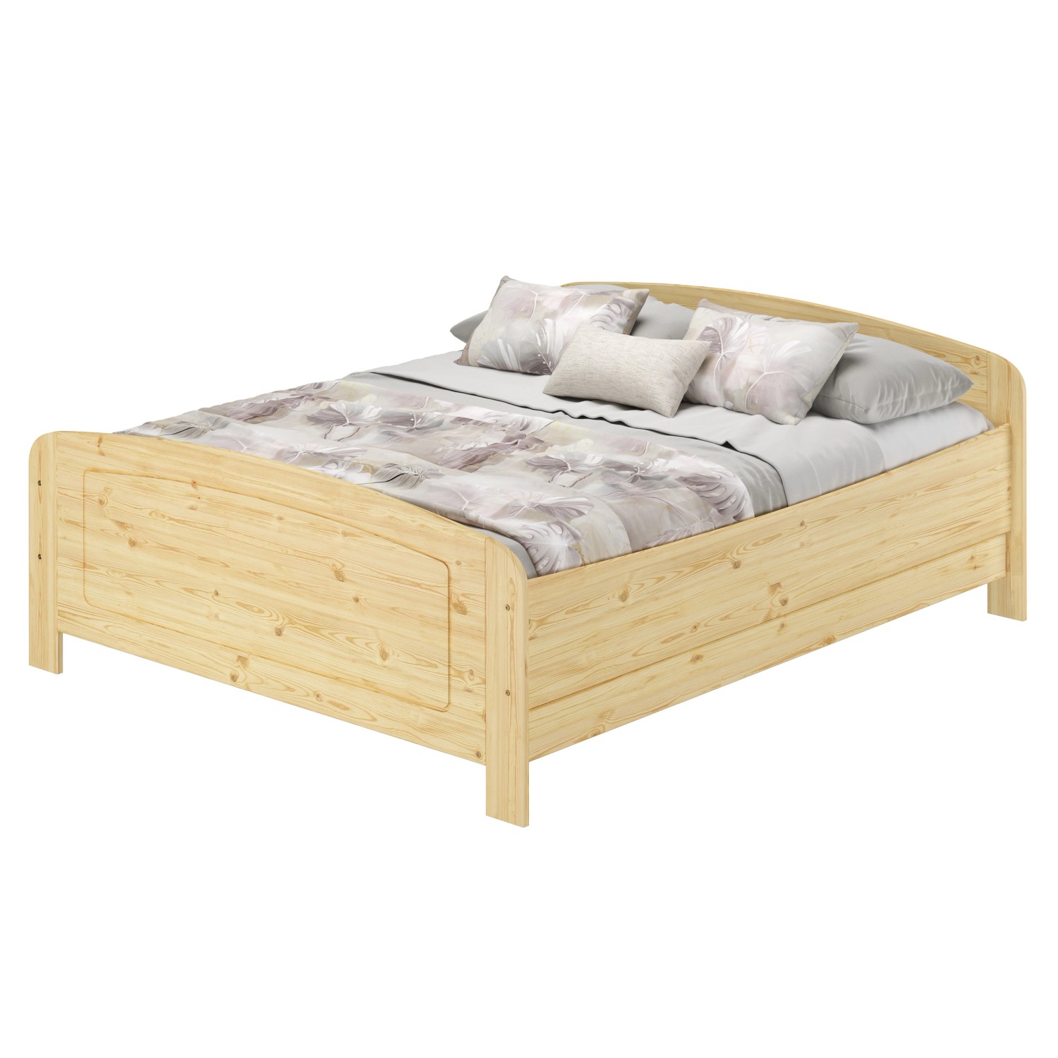 Erst-Holz Gemütliches Doppelbett 200 x 200 Extra Hoch Echtholzbett Kiefer Massiv Modell 44 Rollrost inkl. Erst-Holz Gemütliches Doppelbett 200 x 200 Extra Hoch Echtholzbett Kiefer Massiv Modell 44 Rollrost inkl. von Erst-Holz