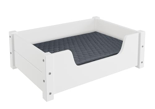 Erst-Holz Gemütliches Tierbett für Katzen und Hunde 60x40 Kiefer weiß V-30.32-W-60x40, Ausstattung:Rollrost und Matratze inkl. Erst-Holz Gemütliches Tierbett für Katzen und Hunde 60x40 Kiefer weiß V-30.32-W-60x40, Ausstattung:Rollrost und Matratze inkl. von Erst-Holz