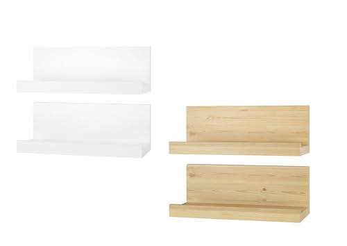 Erst-Holz Handy-Ablage Ablagebrett Kiefer Massivholz oder weiß Bettablage V-90.82-14, Holzart/Holzfarbe:Kiefer von Erst-Holz