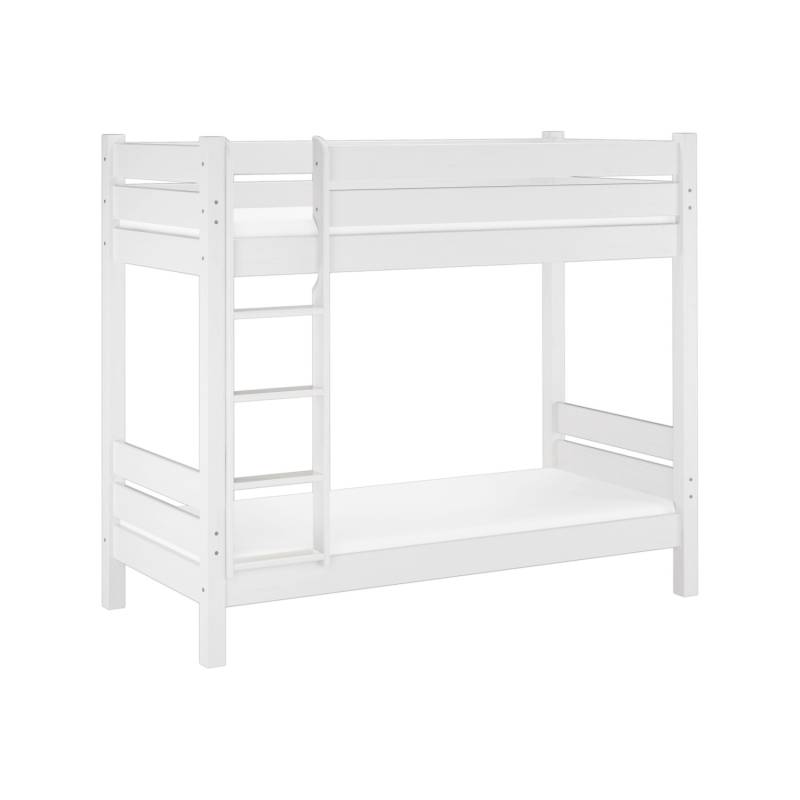 Erst-Holz Holzetagenbett Kurze Liegefläche 100 x 190 Teilbare Nische 80 Kiefer Modell 16 Rollrost inkl. von Erst-Holz