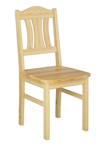 Erst-Holz Küchenstuhl robust Massivholzstuhl Kiefer Esszimmerstuhl Doppelpack oder Einzelstuhl V-90.71-26, Menge:Einzelartikel von Erst-Holz
