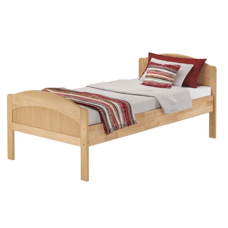 Erst-Holz Seniorenbett Gästebett Einzelbett Buche Massiv 90 x 200 mit Rollrost Modell 75 von Erst-Holz