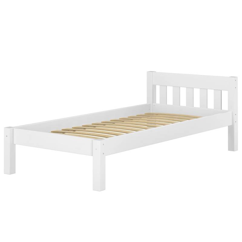 Erst-Holz Stabiles Futonbett 100 x 200 cm Kiefer Bett für Erwachsene Federleisten von Erst-Holz