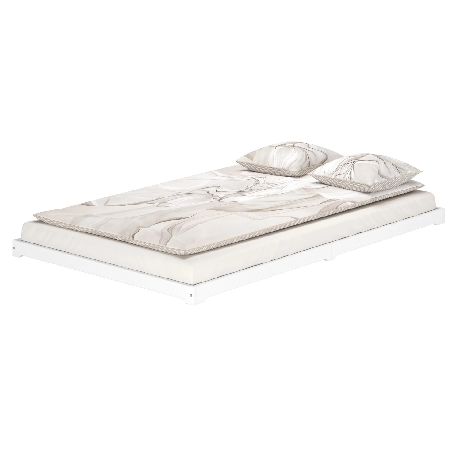 Erst-Holz Überlanges Niederflurbett Kiefer Massiv Weiß 140 x 220 Modell 47 Rollrost inkl. Erst-Holz Überlanges Niederflurbett Kiefer Massiv Weiß 140 x 220 Modell 47 Rollrost inkl. von Erst-Holz