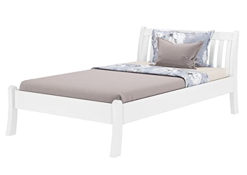 Erst-Holz Weißes, breites Einzelbett 120x200 Kiefer massiv V-60.61W-12, Ausstattung:ohne Zubehör Erst-Holz Weißes, breites Einzelbett 120x200 Kiefer massiv V-60.61W-12, Ausstattung:ohne Zubehör von Erst-Holz