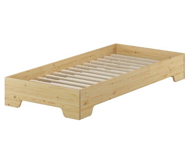 Funktionsbett Bettrahmen Gästebett Kiefer Massivholz 100 x 190 cm von Erst-Holz