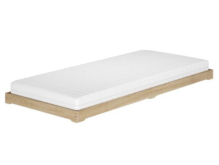 Futonbett Massivholz Extra Niedrig Esche Geölt 80 x 200 von Erst-Holz