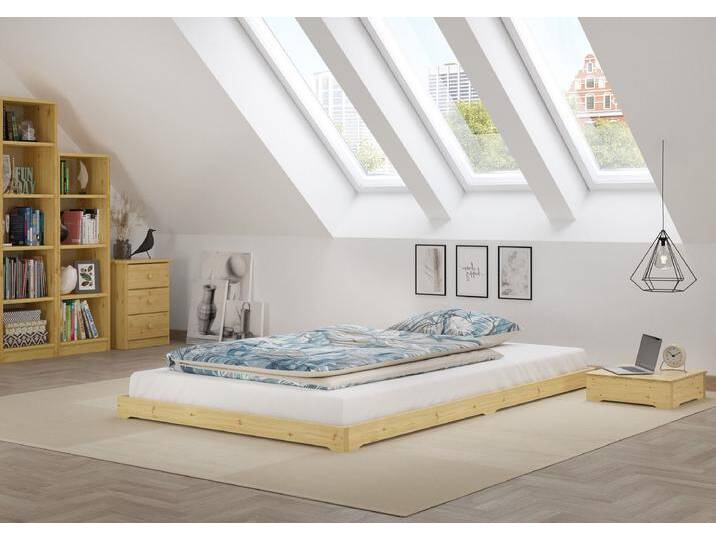 Futonbett Studentenbett 120 x 200 cm Fichte Massiv Extra Niedrig Geölt Futonbett Studentenbett 120 x 200 cm Fichte Massiv Extra Niedrig Geölt von Erst-Holz