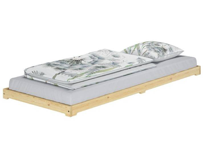 Kleines Futonbett Extra Niedriges Holzbett 80 x 180 cm Kiefer Massiv von Erst-Holz