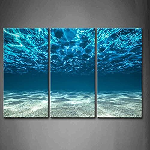 First Wall Art Meer Maritime Bilder Leinwand 3 Teilig Bild Blau Wandbilder Wohnzimmer Moderne für Schlafzimmer Dekoration Wohnung Home Deko Kunstdruck von First Wall Art