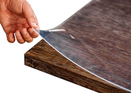 Tischfolie PVC transparent hochglanz Maßanfertigung Exakter Schnitt Tischdecke Schutzfolie Folie 2,5 mm (80 x 240 cm) von Ertex