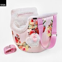 Hundetasche Sommer Mit Schultergurt, Pinke Hundetragetasche Für Kleine Hunde, 2-In-1 Hundereisetasche + Bett von ErubaDesign