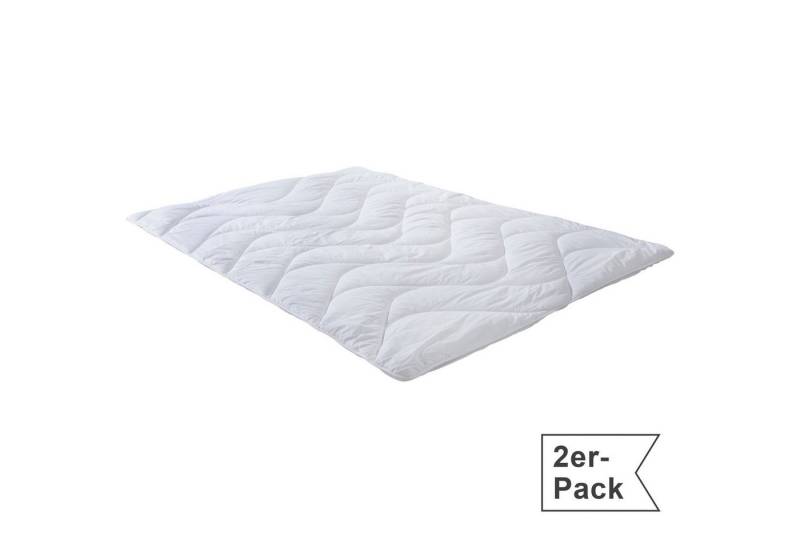 Erwin Müller Bett-Set Leichtsteppbett "Lech" 2er-Pack, Faserfüllung Uni von Erwin Müller