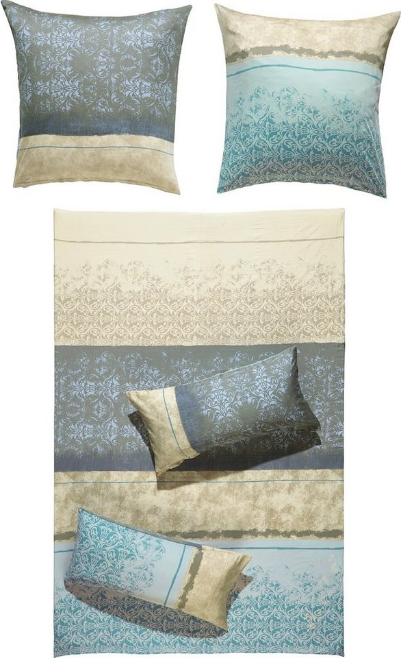 Erwin Müller Bettwäsche Bettwäsche, Mako-Satin, 2 teilig, Grafik Erwin Müller Bettwäsche Bettwäsche, Mako-Satin, 2 teilig, Grafik von Erwin Müller