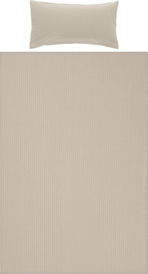 Erwin Müller Bettwäsche Bettwäsche "Rosenheim" mit Hotelverschluss, Seersucker, 2 teilig, Uni Erwin Müller Bettwäsche Bettwäsche "Rosenheim" mit Hotelverschluss, Seersucker, 2 teilig, Uni von Erwin Müller