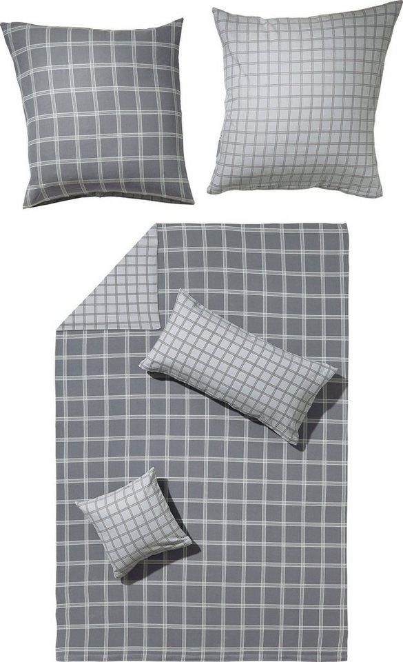 Erwin Müller Bettwäsche Wendebettwäsche, Biber, 2 teilig, Edelflanell Karo Erwin Müller Bettwäsche Wendebettwäsche, Biber, 2 teilig, Edelflanell Karo von Erwin Müller