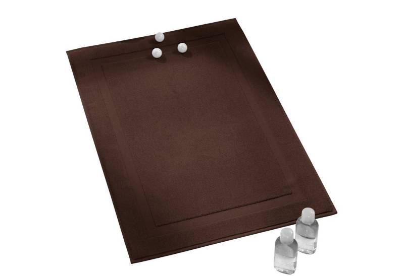 Erwin Müller Duschmatte Duschvorlage "Karlsruhe", Höhe 4 mm, Walk-Frottier Uni von Erwin Müller