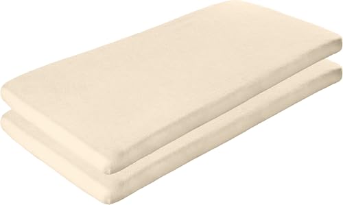 Erwin Müller Baby-Spannbettlaken 2er-Pack, Spannbetttuch Erding Frottee-Stretch, Natur Größe 40x90 cm - hautsympathisch, kuschelig, Rundumgummi, Liegefläche aus Baumwolle Erwin Müller Baby-Spannbettlaken 2er-Pack, Spannbetttuch Erding Frottee-Stretch, Natur Größe 40x90 cm - hautsympathisch, kuschelig, Rundumgummi, Liegefläche aus Baumwolle von Erwin Müller