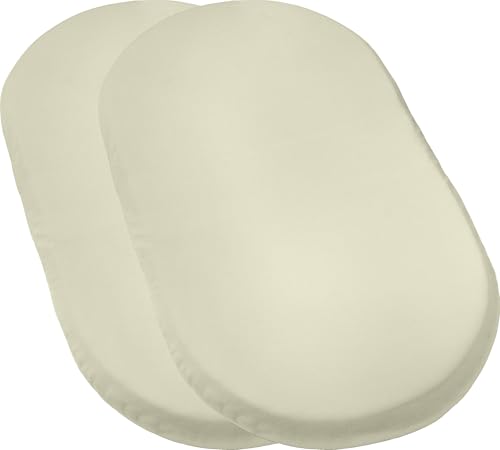 Erwin Müller Baby-Spannbettlaken Murnau 2er-Pack Single-Jersey - Natur Größe 40x70 cm oval - hautfreundlich, atmungsaktiv, bügelfrei, strapazierstark Erwin Müller Baby-Spannbettlaken Murnau 2er-Pack Single-Jersey - Natur Größe 40x70 cm oval - hautfreundlich, atmungsaktiv, bügelfrei, strapazierstark von Erwin Müller