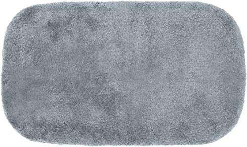 Erwin Müller Badematte, Badteppich Kefalonia rutschhemmend grau Größe 60x100 cm - für Fußbodenheizung geeignet, dichter, Flauschiger Floor (weitere Farben, Größen) von Erwin Müller