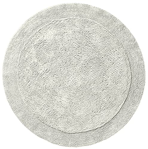 Erwin Müller Badematte, Badteppich Uni Serie Stuttgart Natur Größe rund: 90 cm Ø - extra dick, hohe Saugfähigkeit, 100% Baumwolle von Erwin Müller