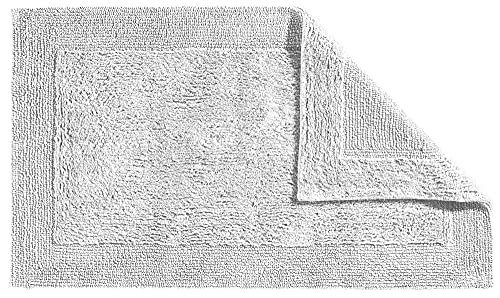 Erwin Müller Badematte, Badteppich Uni Serie Stuttgart weiß Größe 50x80 cm - extra dick, hohe Saugfähigkeit, 100% Baumwolle von Erwin Müller