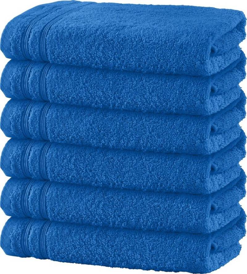 Erwin Müller Badetuch Badetuch "Heidelberg" 6er-Pack, Frottier, Walk-Frottier Uni von Erwin Müller