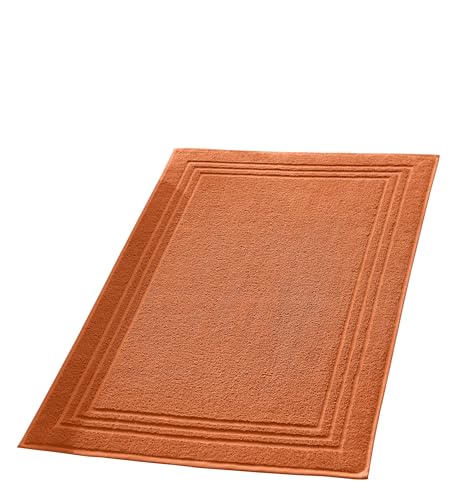 Erwin Müller Badteppich, Badematte, Duschvorleger Heidelberg 100% Baumwolle Terra Größe 50x80 cm - sehr weich, schnell trocknend, strapazierstark von Erwin Müller