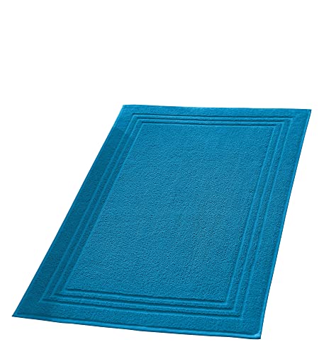 Erwin Müller Badteppich, Badematte, Duschvorleger Heidelberg 100% Baumwolle türkis Größe 50x80 cm - sehr weich, schnell trocknend, strapazierstark von Erwin Müller