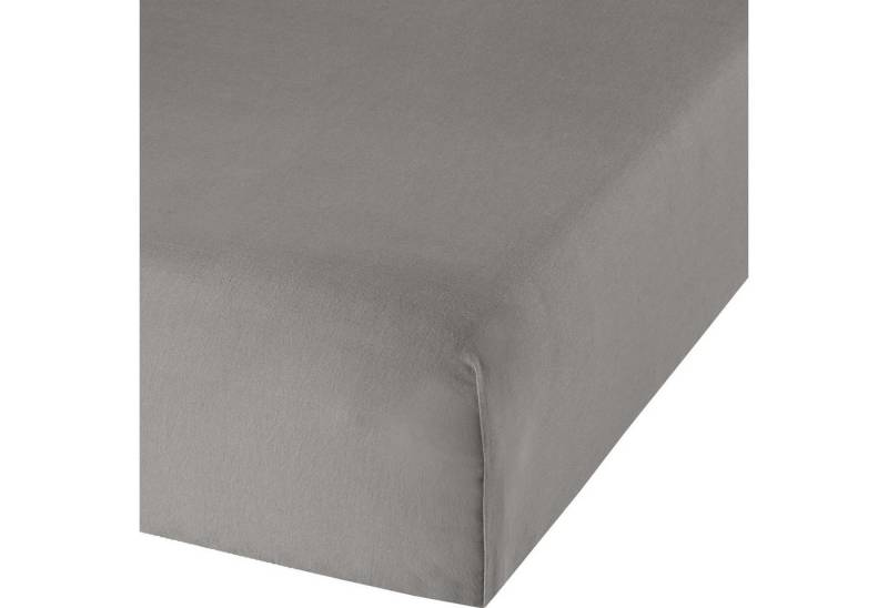 Erwin Müller Bettlaken Bettlaken "Deggendorf", Jersey, (1 Stück), Halbleinen Uni von Erwin Müller