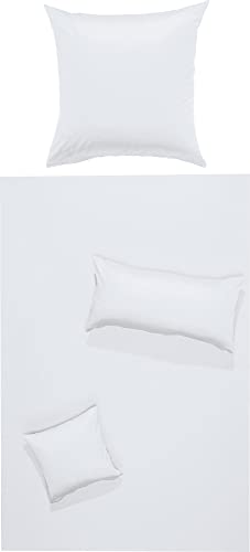 Erwin Müller Bettwäsche, Bettgarnitur Mako-Satin Landshut, 100% Baumwolle - seidiger Glanz, mit praktischem Reißverschluss - weiß - Kochfest Größe 80x80 cm / 200x200 cm Erwin Müller Bettwäsche, Bettgarnitur Mako-Satin Landshut, 100% Baumwolle - seidiger Glanz, mit praktischem Reißverschluss - weiß - Kochfest Größe 80x80 cm / 200x200 cm von Erwin Müller