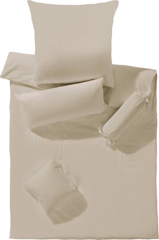 Erwin Müller Bettwäsche Bettwäsche "Rosenheim", Seersucker, Uni Erwin Müller Bettwäsche Bettwäsche "Rosenheim", Seersucker, Uni von Erwin Müller