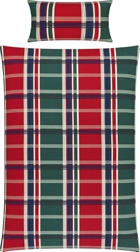 Erwin Müller Bettwäsche Feinbiber rot-Tanne Größe 1x 135x200 cm + 1x 40x80 cm Erwin Müller Bettwäsche Feinbiber rot-Tanne Größe 1x 135x200 cm + 1x 40x80 cm von Erwin Müller