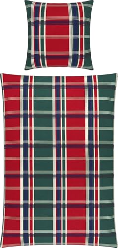 Erwin Müller Bettwäsche Feinbiber rot-Tanne Größe 1x 135x200 cm + 1x 80x80 cm Erwin Müller Bettwäsche Feinbiber rot-Tanne Größe 1x 135x200 cm + 1x 80x80 cm von Erwin Müller