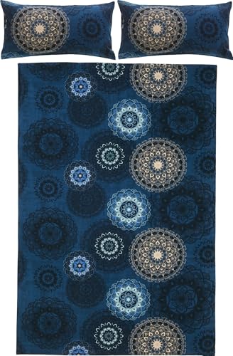 Erwin Müller Bettwäsche Mako-Satin Mandala dunkelblau Größe 40x80 cm / 200x220 cm - feinfädig, temperaturausgleichend, atmungsaktiv, 100% Baumwolle, mit Reißverschluss Erwin Müller Bettwäsche Mako-Satin Mandala dunkelblau Größe 40x80 cm / 200x220 cm - feinfädig, temperaturausgleichend, atmungsaktiv, 100% Baumwolle, mit Reißverschluss von Erwin Müller