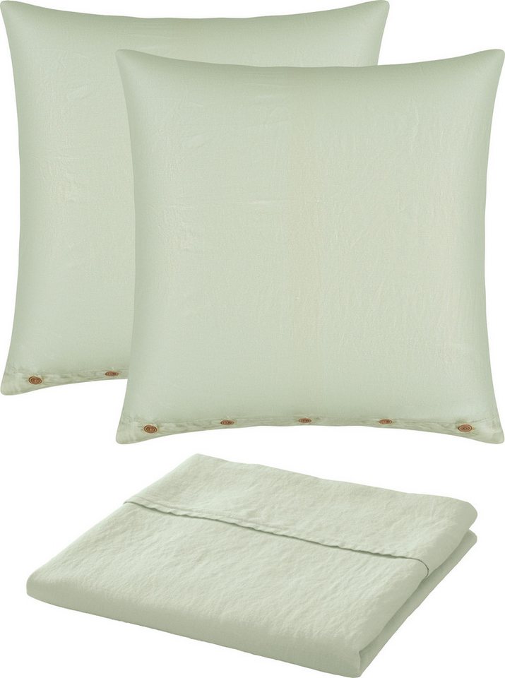 Erwin Müller Bettwäsche Sommer-Set "Deggendorf" 3-teilig, Leinen, Halbleinen Uni Erwin Müller Bettwäsche Sommer-Set "Deggendorf" 3-teilig, Leinen, Halbleinen Uni von Erwin Müller