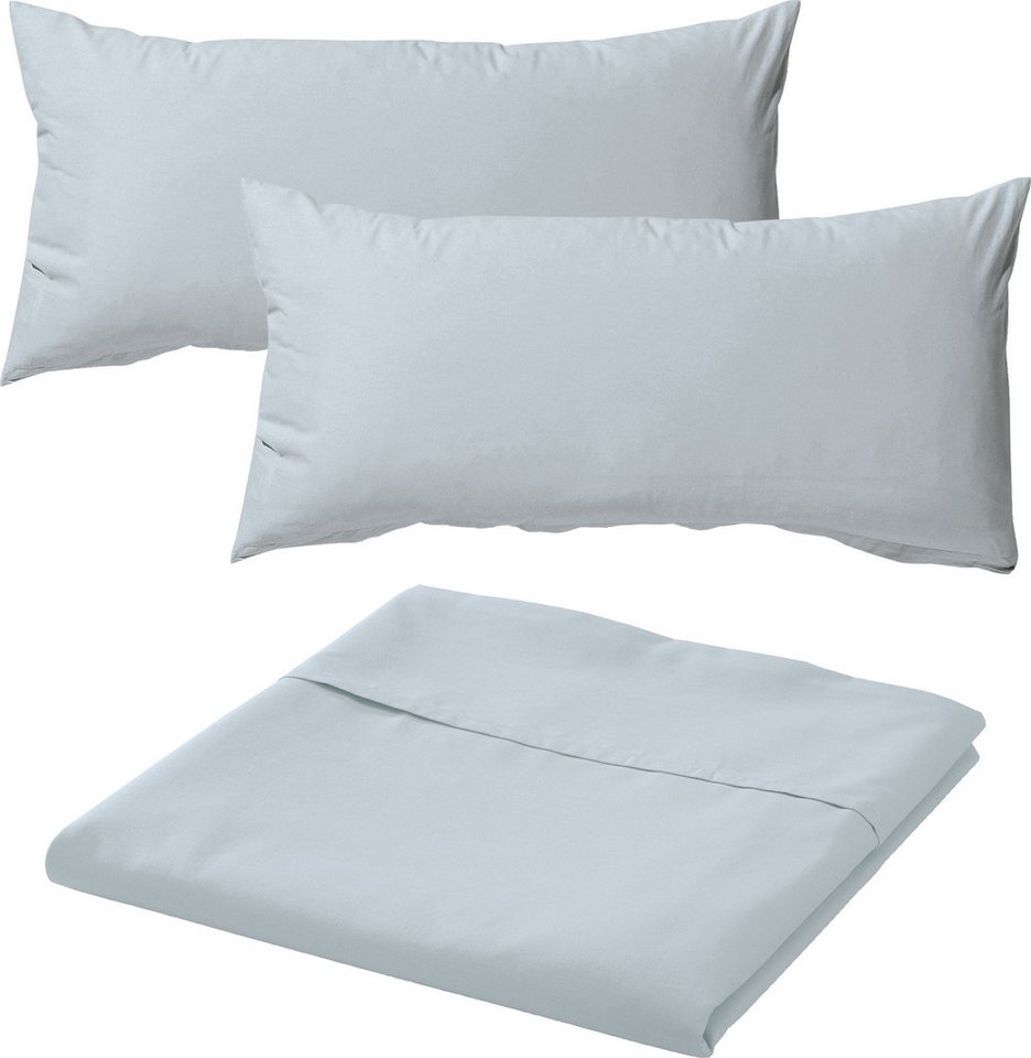 Erwin Müller Bettwäsche Sommer-Set "Würzburg" 3-tlg., Renforcé, Uni von Erwin Müller