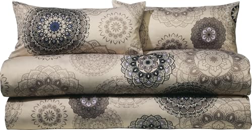 Erwin Müller Bettwäsche Sparpaket 4-TLG. Mako-Satin Mandala beige Größe 40x80 cm / 155x200 cm - feinfädig, temperaturausgleichend, atmungsaktiv, 100% Baumwolle, mit Reißverschluss Erwin Müller Bettwäsche Sparpaket 4-TLG. Mako-Satin Mandala beige Größe 40x80 cm / 155x200 cm - feinfädig, temperaturausgleichend, atmungsaktiv, 100% Baumwolle, mit Reißverschluss von Erwin Müller