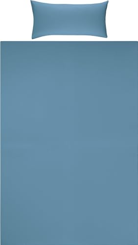 Erwin Müller Bettwäsche Traunstein Single-Jersey Rauchblau Größe 135x200 cm (40x80 cm) von Erwin Müller