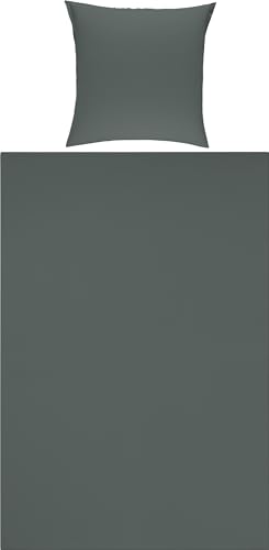 Erwin Müller Bettwäsche Traunstein Single-Jersey anthrazit Größe 1x 155x220 cm + 1x 80x80 cm Erwin Müller Bettwäsche Traunstein Single-Jersey anthrazit Größe 1x 155x220 cm + 1x 80x80 cm von Erwin Müller