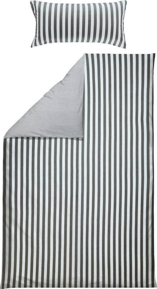Erwin Müller Bettwäsche Wendebettwäsche, Jersey, 3 teilig, Single-Jersey Streifen Erwin Müller Bettwäsche Wendebettwäsche, Jersey, 3 teilig, Single-Jersey Streifen von Erwin Müller