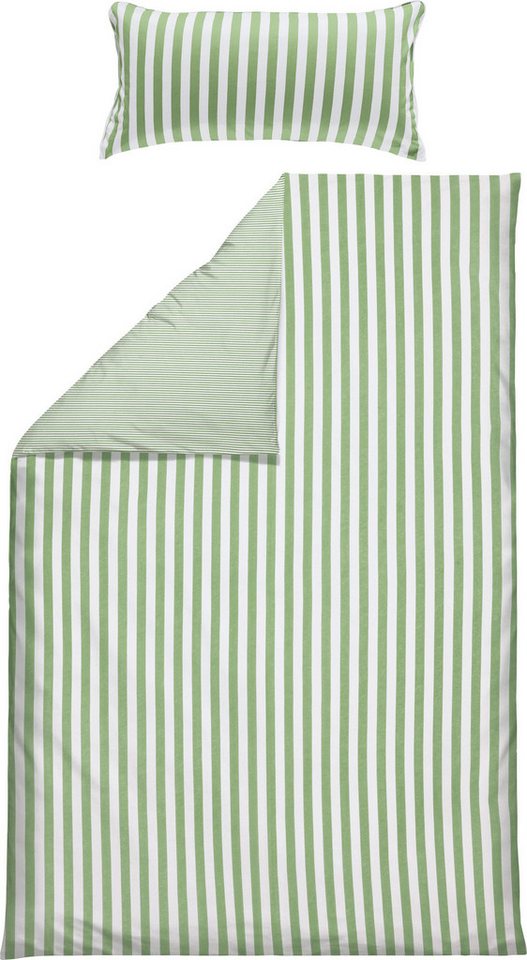 Erwin Müller Bettwäsche Wendebettwäsche, Jersey, 3 teilig, Single-Jersey Streifen von Erwin Müller
