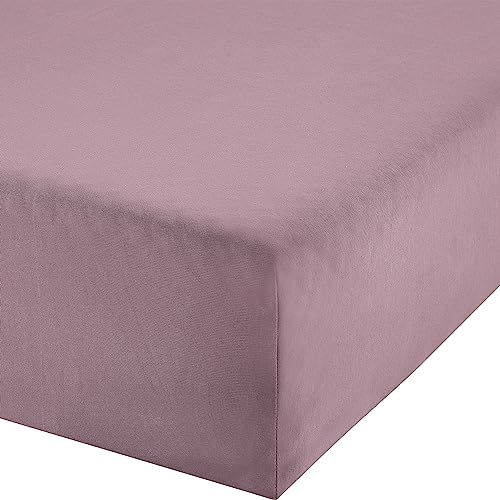 Erwin Müller Boxspringbett-Spannbettlaken Freising Elasthan-Jersey-Stretch - Mauve Größe 140x200 cm - 160x220 cm - dehnbar, antipilling, bügelfrei, Rundumgummi von Erwin Müller