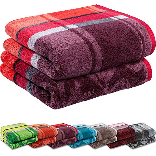 Erwin Müller Duschtuch-Set 2er-Pack Beere Größe 70x140 cm - Ludwigsburg - 100% Baumwolle - kuschelweich, saugstark, voluminös - praktisch durch beidseitige Schlaufen (weitere Farben) Erwin Müller Duschtuch-Set 2er-Pack Beere Größe 70x140 cm - Ludwigsburg - 100% Baumwolle - kuschelweich, saugstark, voluminös - praktisch durch beidseitige Schlaufen (weitere Farben) von Erwin Müller