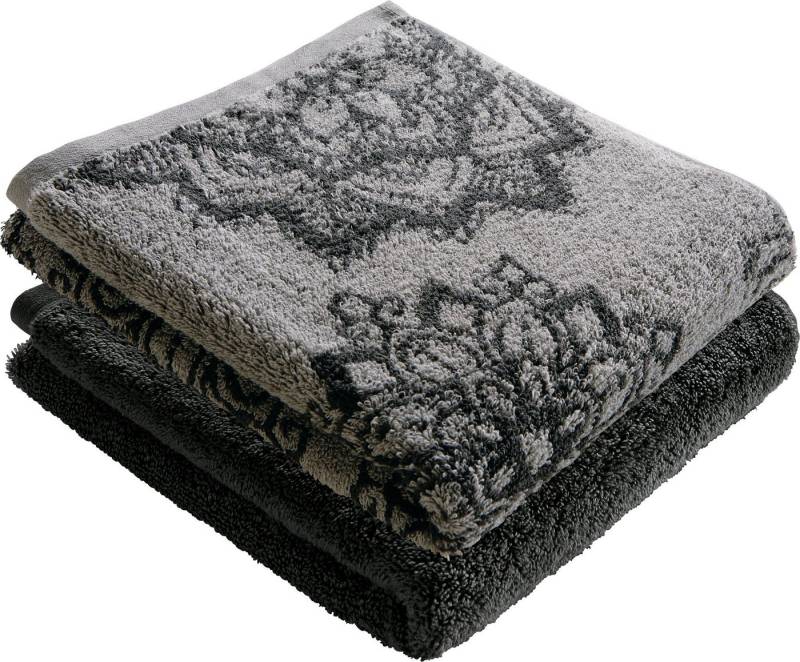 Erwin Müller Duschtuch Duschtuch "Bühl" 2er-Pack, Frottier, Walk-Frottier Motiv von Erwin Müller