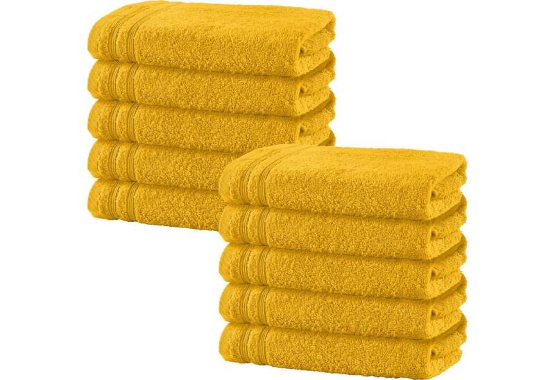 Erwin Müller Duschtuch Duschtuch "Heidelberg" 10er-Pack, Walk-Frottier Uni von Erwin Müller