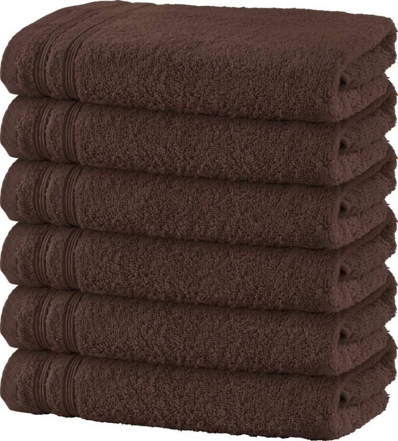 Erwin Müller Duschtuch Duschtuch "Heidelberg" 6er-Pack, Walk-Frottier Uni von Erwin Müller