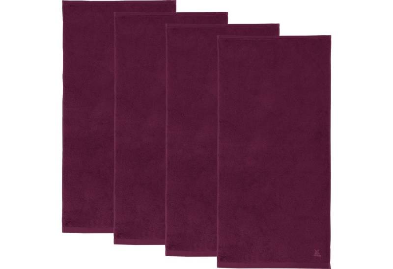 Erwin Müller Duschtuch Duschtuch "Heidenheim" 4er-Pack, Frottier, Walk-Frottier Uni von Erwin Müller
