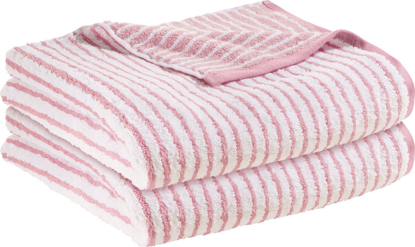 Erwin Müller Duschtuch Duschtuch "Konstanz" 2er-Pack Streifen, Jacquard, Walk-Frottier Streifen Erwin Müller Duschtuch Duschtuch "Konstanz" 2er-Pack Streifen, Jacquard, Walk-Frottier Streifen von Erwin Müller