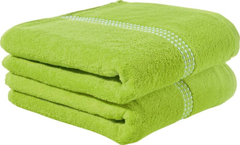 Erwin Müller Duschtuch Duschtuch "Mannheim" 2er-Pack, Frottier (2-St), Walk-Frottier Uni von Erwin Müller